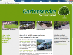 Screenshot: Projekt Gartenservice Israel